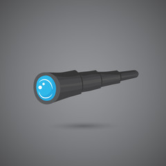 Telescope vector icon.
