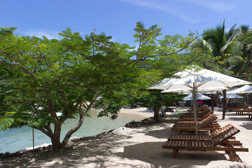 Красивый пляж.