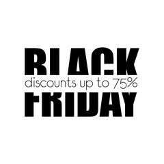 Black Friday. Horizontal slice. Vector.