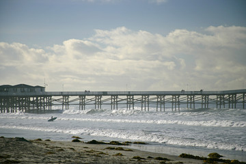 Obraz premium beach hotel pier