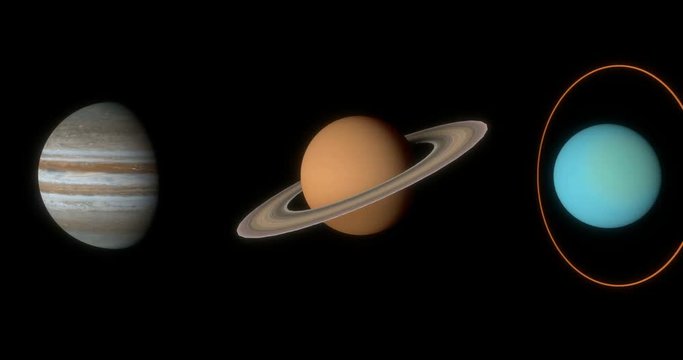 Planets of the solar system(太陽系の惑星達)