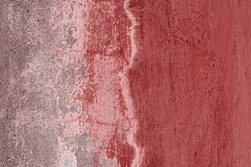 Wall fragment with attritions and cracks