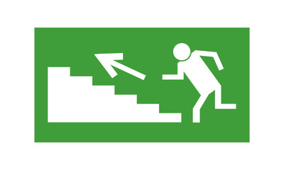 Pictograph man climbing stairs