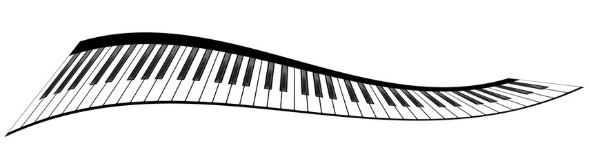 Fototapeta premium Piano keyboards set
