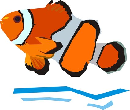 Goldfish Swimming in wpap style