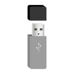 usb drive icon image vector illustration design 