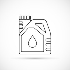 Engine oil outline icon