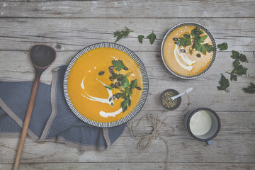 Kürbiscremesuppe
