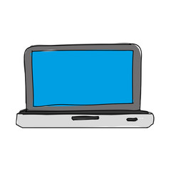 laptop computer icon image vector illustration design 
