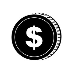 cash coin icon image vector illustration design 