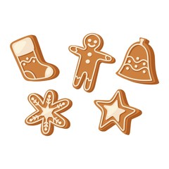 Christmas cake isolated vector icon