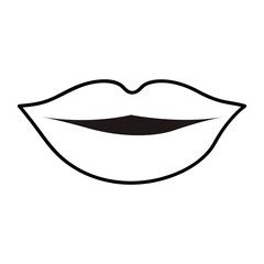 lips cartoon icon image vector illustration design 