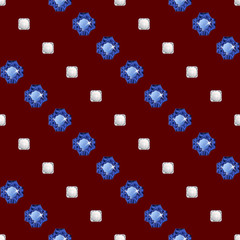 Diamonds seamless pattern