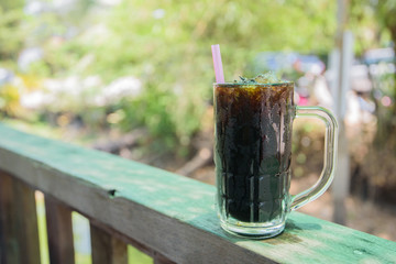 ice black coffee, Thai coffee