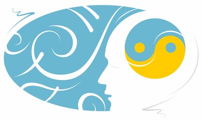 Obraz premium Mindfulness Meditation Stylized Illustration