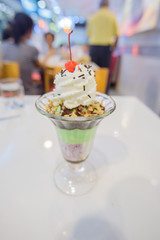 ice cream in cup