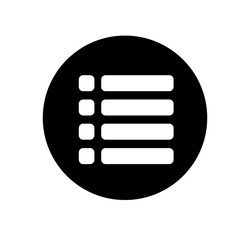 Web site menu icon. Flat style. Vector illustration. Black and white icon