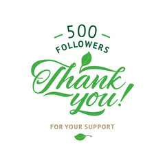  Thank you 5000 followers card. Vector ecology design template for network friends and . Image  Social Networks. Web user celebrates a large number of subscribers or .