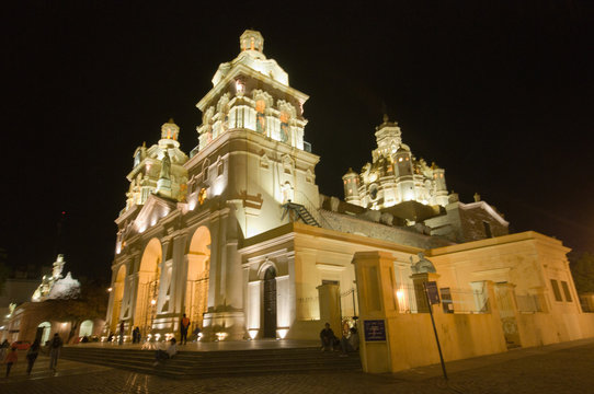 Cordoba Cathedral at night