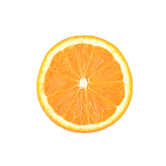 Orange fruit isolated on white background