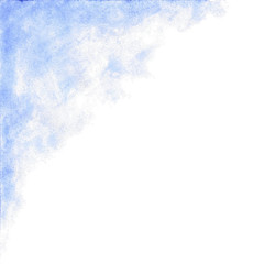 Baby blue watercolor abstract background