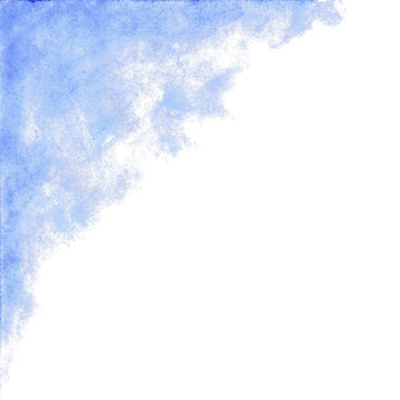 Baby Blue Watercolor Abstract Background
