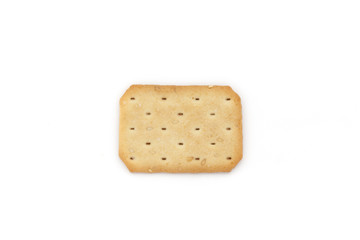 Cracker isolated on white background.