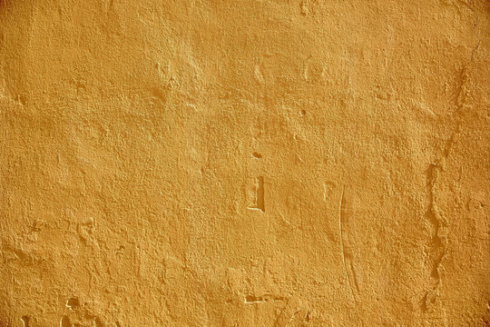 Yellow Painted Stone Wall Surface