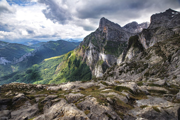 In den Bergen nordspaniens Kantabrien Picos de Europa