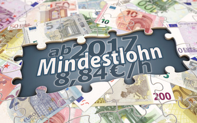 Ab 2017 8,84 Euro Mindestlohn