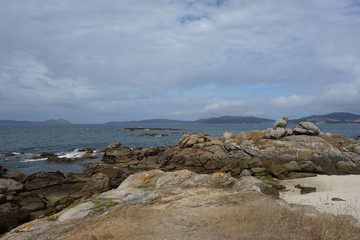 Fototapeta na wymiar Samil beach,Vigo,Spain