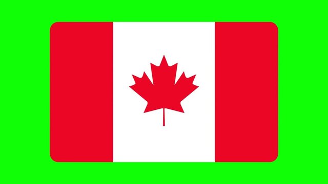 Flaggen Animation CETA Abkommen Kanada EU greenscreen