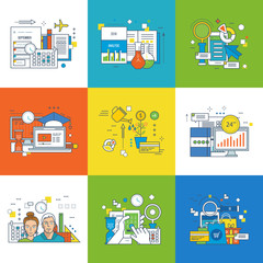 Concept of innovation, marketing, success in learning, investment, workplace.