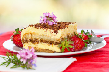 tiramisu desert slice