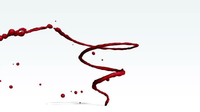 Blood flow isolated against white