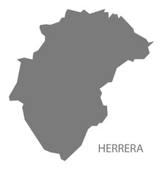Herrera Panama Map grey