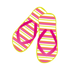 flip flops icon image vector illustration design 