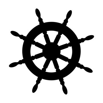 boat rudder icon image vector illustration design 
