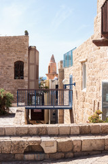 Quiet street in old city Yafo-Israel