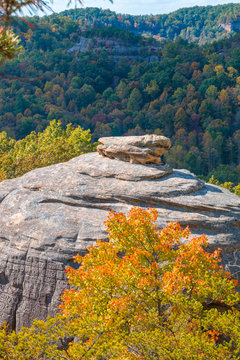 Courthouse Rock At Red River Gorge, Kentucky.