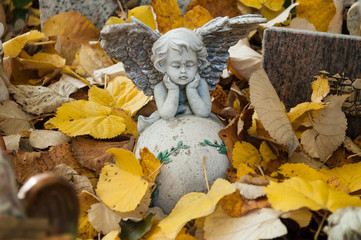détail ange au cimetière