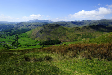 Obraz premium Sunlight on Helm Crag