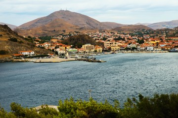 Fototapeta premium Myrina,capitol of island Lemnos, Greece.