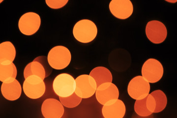 Orange bokeh