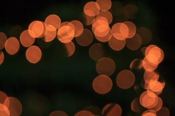 Orange bokeh