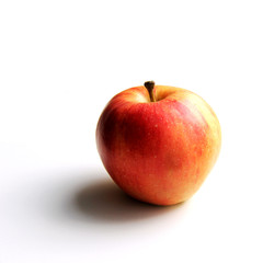 Organic red apple, healthy lifestyle concept, food photography