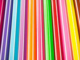 Abstract background from row of colorful pen