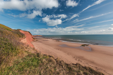 Beautiful yet dramatic cliff at Jurassic coast in england