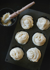 Modern pastries cruffins