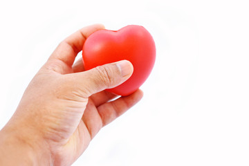 Heart in your hand, medical concept
